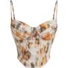 imageSHENHE Womens Sexy Floral Corset Top Tie Dye Bustier Dressy Crop Tops Backless Concert TopMulticolor