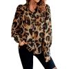 imageSHENHE Womens Button Down Shirts Long Sleeve Casual Office Work Blouse TopsBrown