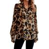 imageSHENHE Womens Button Down Shirts Long Sleeve Casual Office Work Blouse TopsBrown