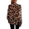 imageSHENHE Womens Button Down Shirts Long Sleeve Casual Office Work Blouse TopsBrown