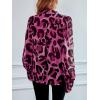 imageSHENHE Womens Button Down Shirts Long Sleeve Casual Office Work Blouse TopsHot Pink