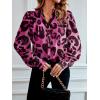 imageSHENHE Womens Button Down Shirts Long Sleeve Casual Office Work Blouse TopsHot Pink