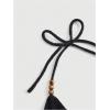 imageSHENHE Womens Open Back Knitted Halter Crop Top Tie Backless Embroidered Hippie TopBlack