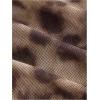 imageSHENHE Womens Tie Dye Halter Neck Draped Front Ruched Drawstring Backless Crop TopMocha Brown
