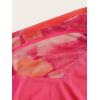 imageSHENHE Womens Tie Dye Halter Neck Draped Front Ruched Drawstring Backless Crop TopPink