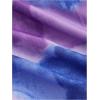 imageSHENHE Womens Tie Dye Halter Neck Draped Front Ruched Drawstring Backless Crop TopPurple