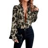 imageSHENHE Womens Button Down Shirts Long Sleeve Casual Office Work Blouse TopsArmy Green