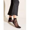 imageSHENHE Womens 2 Pairs Lace Glitter See Through Mesh Cute Ankle SocksPolka Dot