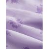 imageSHENHE Womens Floral Strapless Tie Front Lettuce Trim Asymmetrical Flare Boho Tube TopMauve Purple