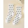 imageSHENHE Womens Ribbed Knit Cushioned Athletic Running Mid Calf Crew SocksBlack and White