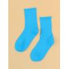 imageSHENHE Womens Ribbed Knit Cushioned Athletic Running Mid Calf Crew SocksBlue