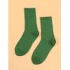 imageSHENHE Womens Ribbed Knit Cushioned Athletic Running Mid Calf Crew SocksGreen