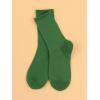 imageSHENHE Womens Ribbed Knit Cushioned Athletic Running Mid Calf Crew SocksGreen