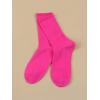imageSHENHE Womens Ribbed Knit Cushioned Athletic Running Mid Calf Crew SocksHot Pink