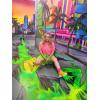 imageSHENHE Womens Ribbed Knit Cushioned Athletic Running Mid Calf Crew SocksHot Pink
