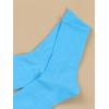 imageSHENHE Womens Ribbed Knit Cushioned Athletic Running Mid Calf Crew SocksLight Blue