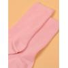 imageSHENHE Womens Ribbed Knit Cushioned Athletic Running Mid Calf Crew SocksLight Pink