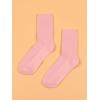 imageSHENHE Womens Ribbed Knit Cushioned Athletic Running Mid Calf Crew SocksLight Pink