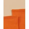 imageSHENHE Womens Ribbed Knit Cushioned Athletic Running Mid Calf Crew SocksOrange