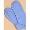 imageSHENHE Womens Ribbed Knit Cushioned Athletic Running Mid Calf Crew SocksPeriwinkle Blue
