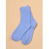 imageSHENHE Womens Ribbed Knit Cushioned Athletic Running Mid Calf Crew SocksPeriwinkle Blue