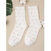 imageSHENHE Womens Ribbed Knit Cushioned Athletic Running Mid Calf Crew SocksPink and White