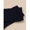 imageSHENHE Womens Ribbed Knit Cushioned Athletic Running Mid Calf Crew SocksSolid Black