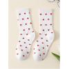 imageSHENHE Womens Ribbed Knit Cushioned Athletic Running Mid Calf Crew SocksWhite