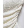 imageSHENHE Womens Strapless Asymmetrical Textured Tube Top Ruched Split Hem Bandeau TopBeige