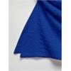 imageSHENHE Womens Strapless Asymmetrical Textured Tube Top Ruched Split Hem Bandeau TopRoyal Blue