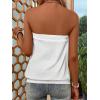 imageSHENHE Womens Strapless Casual Loose Fit Tube Sleeveless Summer Plain Basic TopWhite