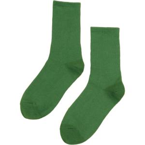 imageSHENHE Womens Ribbed Knit Cushioned Athletic Running Mid Calf Crew SocksGreen