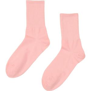 imageSHENHE Womens Ribbed Knit Cushioned Athletic Running Mid Calf Crew SocksPink
