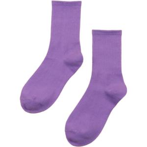 imageSHENHE Womens Ribbed Knit Cushioned Athletic Running Mid Calf Crew SocksPurple