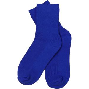 imageSHENHE Womens Ribbed Knit Cushioned Athletic Running Mid Calf Crew SocksRoyal Blue