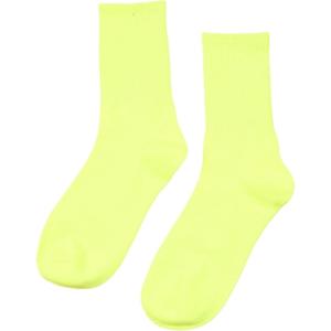 imageSHENHE Womens Ribbed Knit Cushioned Athletic Running Mid Calf Crew SocksYellow