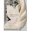 imageSHENHE Mens Graphic Zip Up Cross Print Hoodie Y2k Goth Hoodie Sweatshirt with PocketsApricot