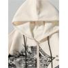 imageSHENHE Mens Graphic Zip Up Cross Print Hoodie Y2k Goth Hoodie Sweatshirt with PocketsApricot