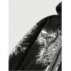 imageSHENHE Mens Graphic Zip Up Cross Print Hoodie Y2k Goth Hoodie Sweatshirt with PocketsBlack