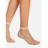 imageSHENHE Womens 2 Pairs Lace Glitter See Through Mesh Cute Ankle Socks Multicolored Dot onesize