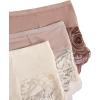 imageSHENHE Womens 3 Packs Contrast Lace High Waist Briefs Underwear Panties SetMulticolor C