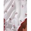 imageSHENHE Womens 3 Packs Underwear Heart Print Cute Panties Lettuce Trim Mid Rise Comfy BriefsBurgundy