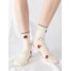 imageSHENHE Womens 5 Pairs Cute Graphic Cartoon Print Novelty Mid Calf Crew Socks SetsSquirrel Multicolored