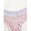 imageSHENHE Womens 5 Piece Lace Cheeky Underwear Scallop Trim Breathable Hipster PantiesMulticolor