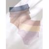 imageSHENHE Womens 6 Piece No Show Seamless Underwear Scallop Trim Mid Rise PantiesMulticolor Beige