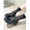 imageSHENHE Womens Fishnet Lace See Through Mesh Sheer Casual Ankle Socks Black onesize