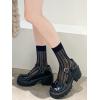 imageSHENHE Womens Fishnet Lace See Through Mesh Sheer Casual Ankle Socks Black onesize