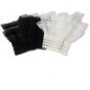 imageSHENHE Womens Lace Cuffs Lolita Wedding Wrist Length Fingerless Bridal Prom GlovesLayered Black
