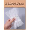 imageSHENHE Womens Lace Cuffs Lolita Wedding Wrist Length Fingerless Bridal Prom GlovesWhite Pearl Beaded