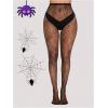imageSHENHE Womens Patterned Fishnet Tights High Waist Pantyhose Floral StockingsGoth Black Spiderweb